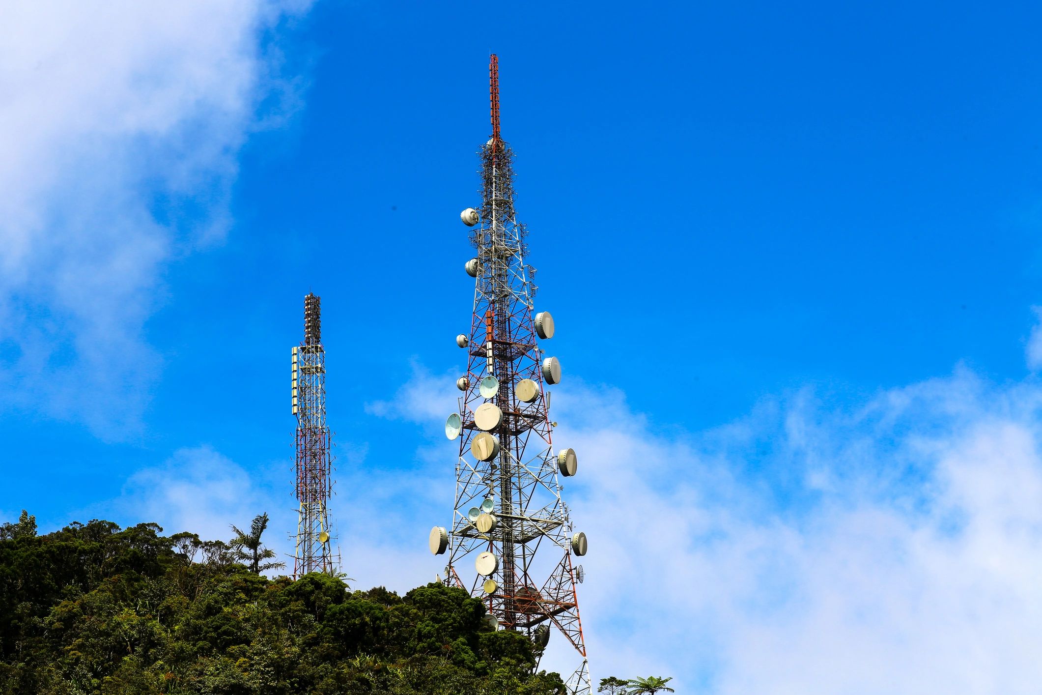 Telecommunications landscape representing regional connectivity
