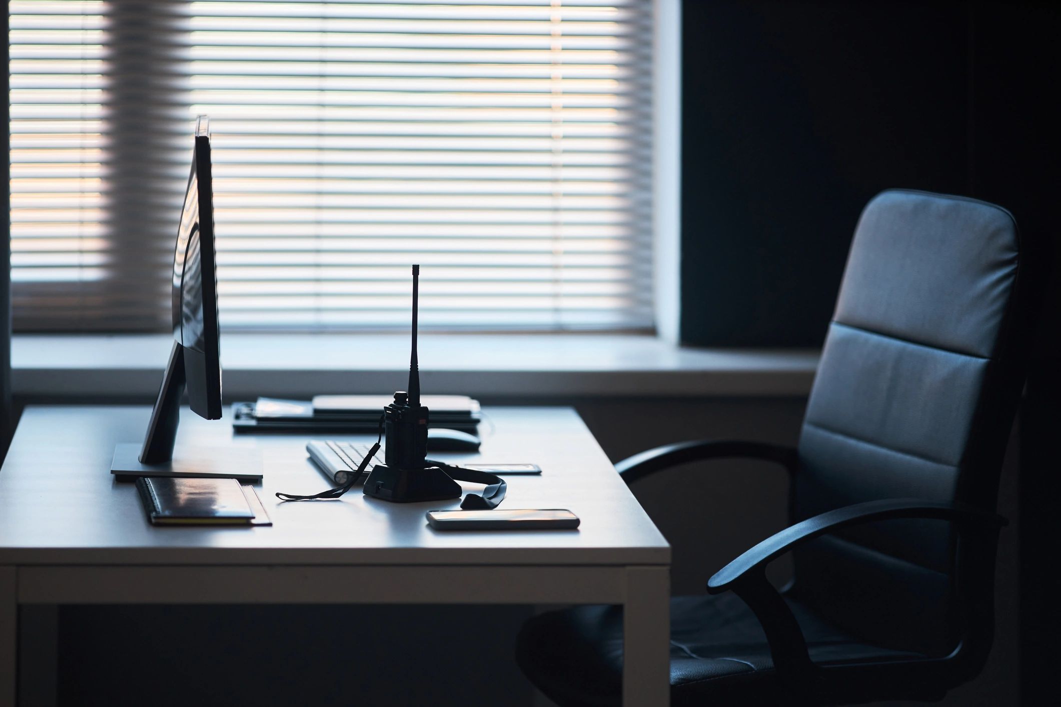 Office workspace supporting business communications